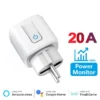 Inteligentna Wtyczka Watomierz Gniazdo do PV 260V 20A 4400W EU WIFI TUYA