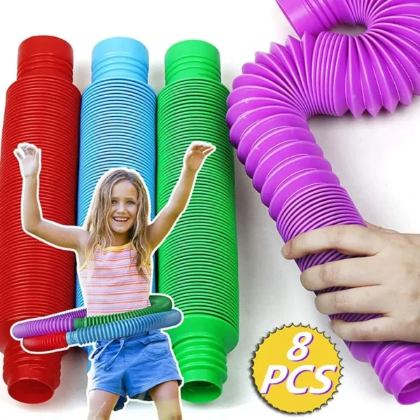 Rurki Tuby Sensoryczne Rury Pop Zestaw 8 szt. - obrazek 2