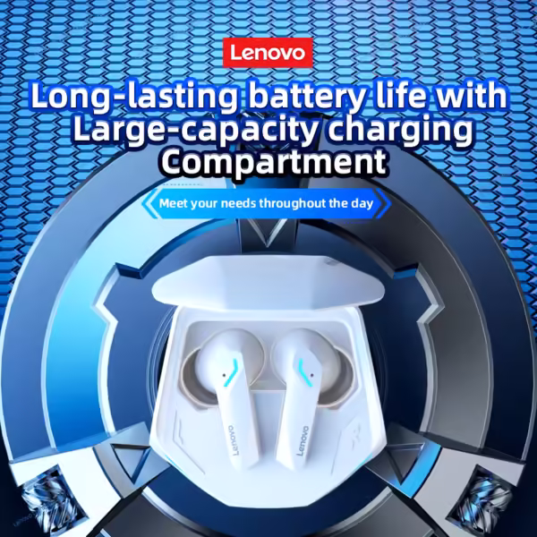 Słuchawki bezprzewodowe douszne Lenovo GM2 Pro - obrazek 3