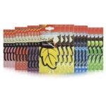 Zawieszka samochodowa w kształcie liścia - mix zapachów