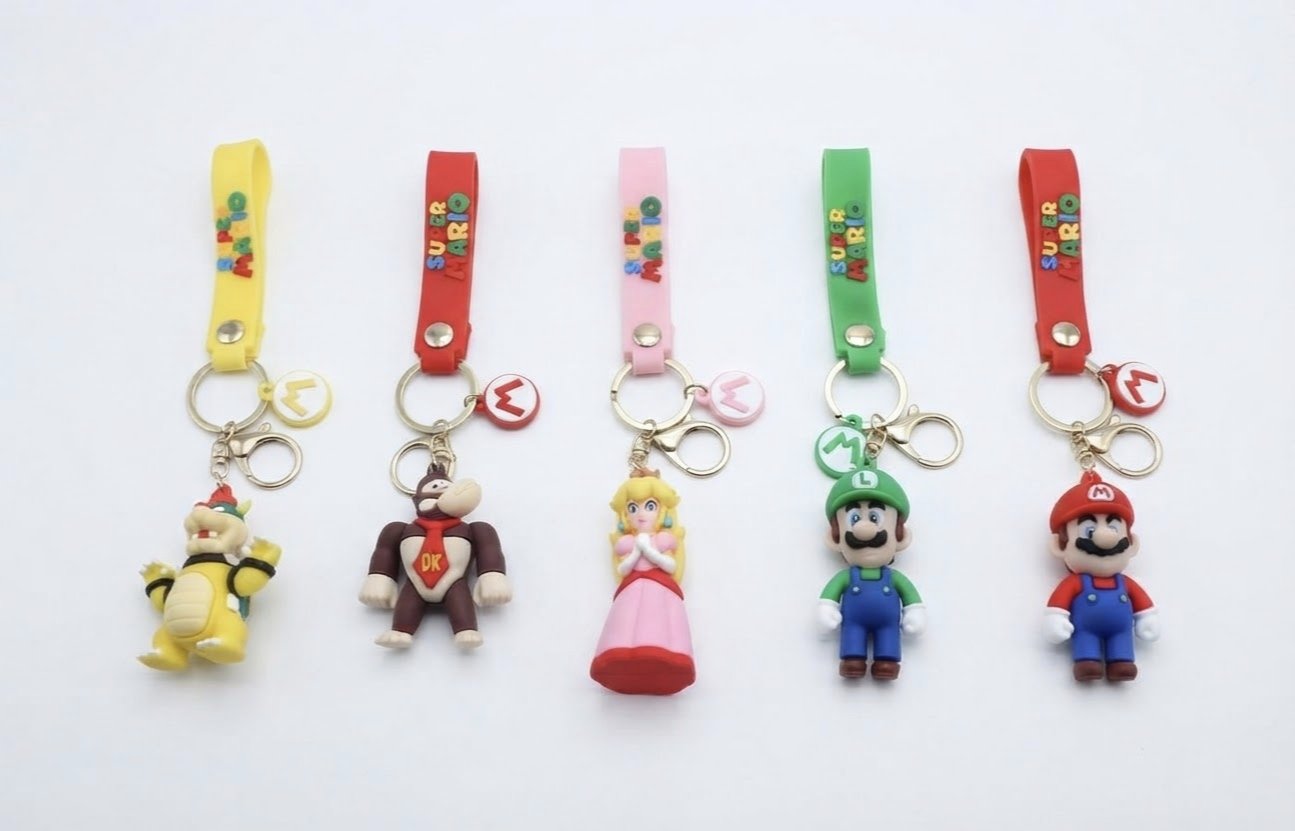 Brelok do kluczy 3D Super Mario – postacie z gry